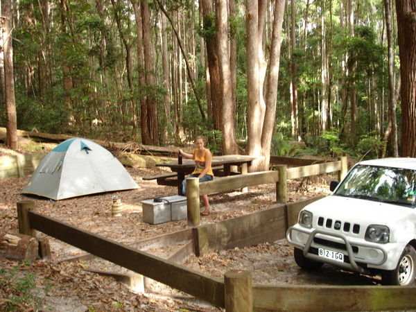 Camping on Fraser Island