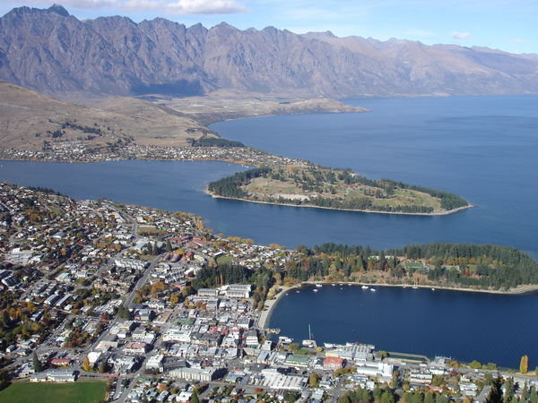 Queenstown from the top of the Gondola