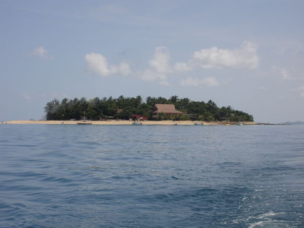 Beachcomber island from the boat as we left