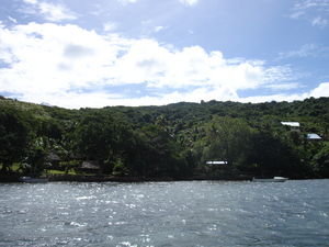Matava resort from the boat