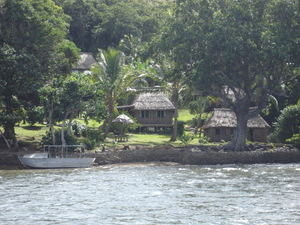 view of our Bure in Matava from boat