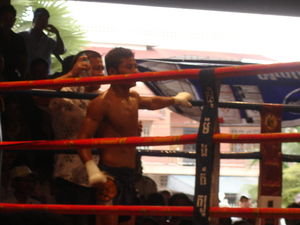 kick boxing match in Phnom Penm