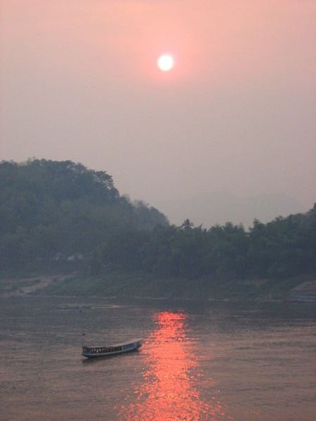 Sunset on the Mekong