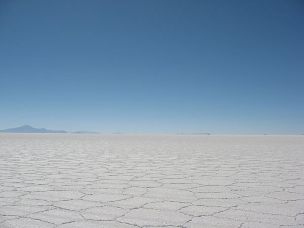 Salt surface of the Salar de Uyuni