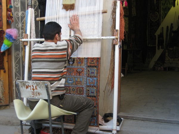 The arts: Carpet weaving
