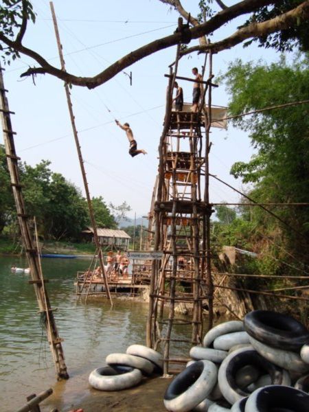 tubing on the mekong