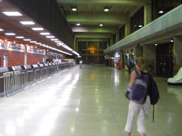 The first ones into the airport at 4.15am!