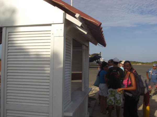 Check in in Los Roques - a very informal affair