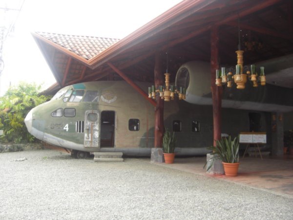 Random - a real plane that crashed in Nicaragua, cobverted into a restaurant in Costa Rica