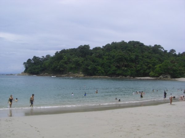 Manuel Antonio beach - way too crowded for us now!