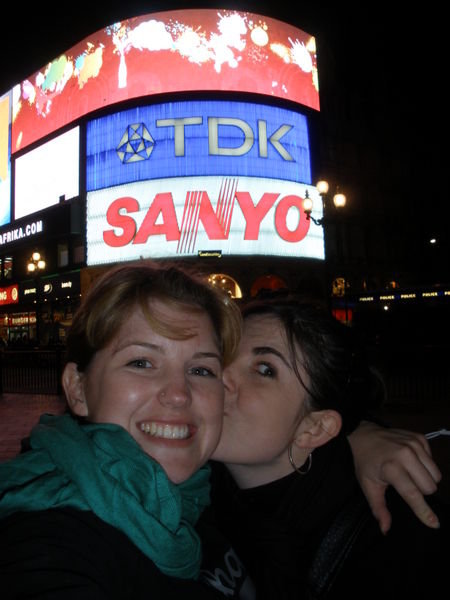 Me & Nessa at Piccadilly Circus