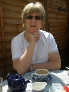 Nan with her tea