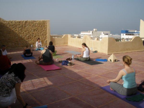 And the view from our yoga studio