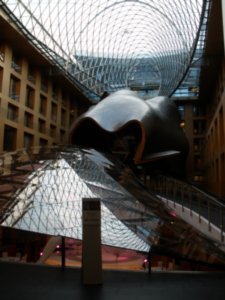 Inside the Frank Gehry building