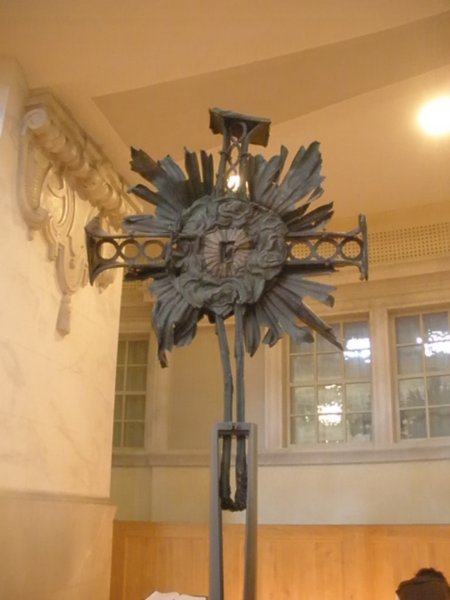 The old cross, recovered after the war