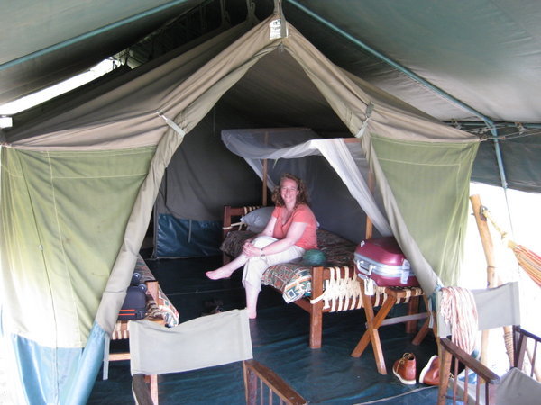Tented camp at Lake Mburo - this is the correct way to camp!