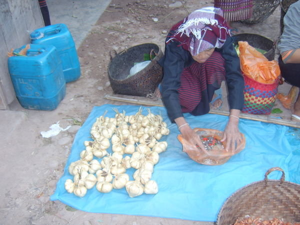 Woman selling Wares