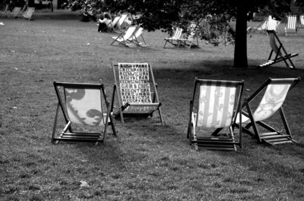 some cool chairs in St. James Park