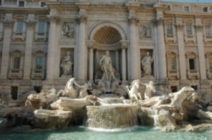 the Trevi Fountain