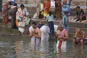 prayers in the Ganges