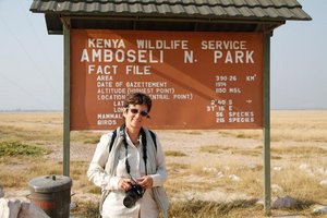 Fran at Amboseli