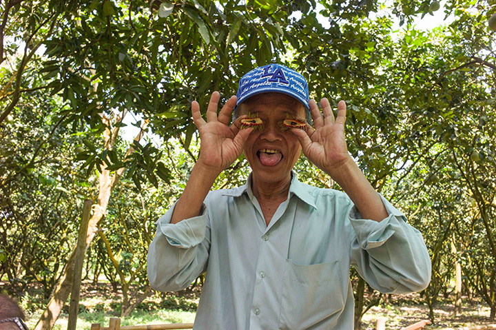 VC Farmer with Fruit Face