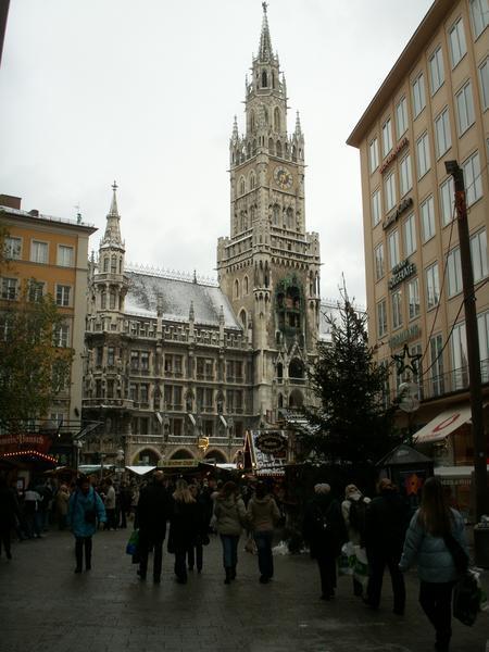 Rathaus and Marienplatz