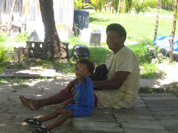 Locals near castaways island