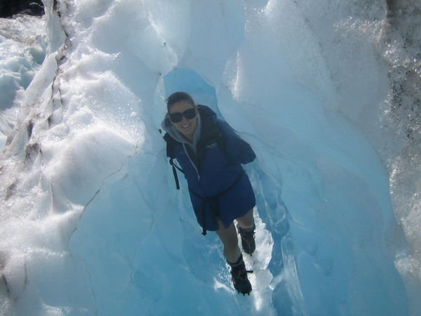 in an ice hole