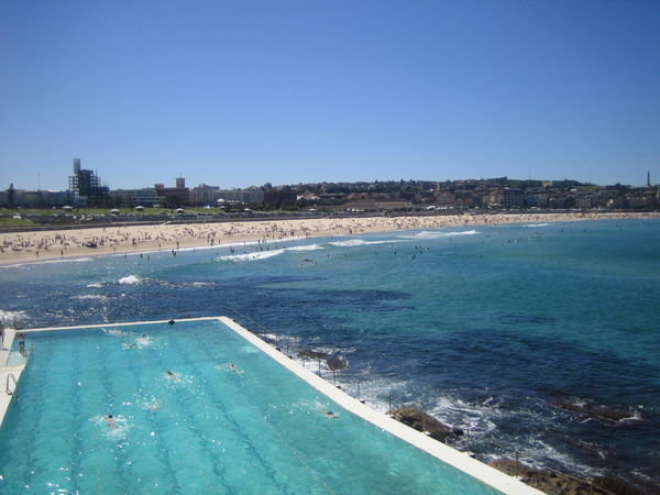 Sea water pool at the end of Bondi Beach