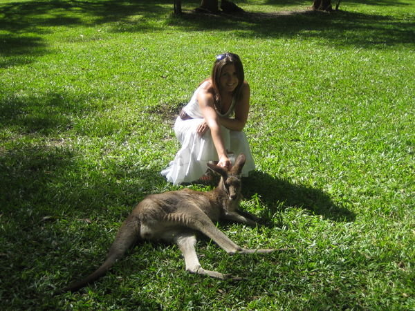Me and Kangaroo at Australia zoo