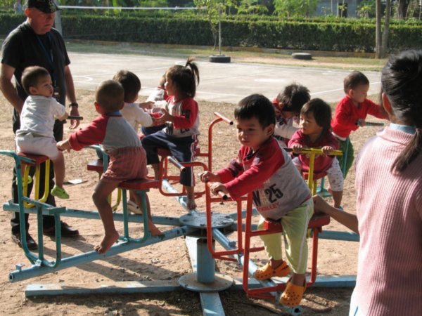 Toddlers in the playground