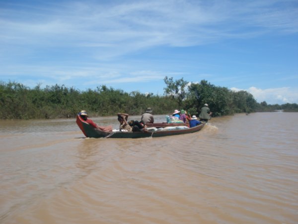 Boat to the floating village of Kompong Pluk