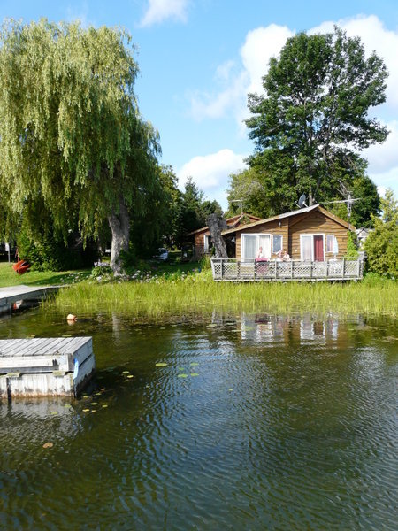 hutje aan lake Ontario