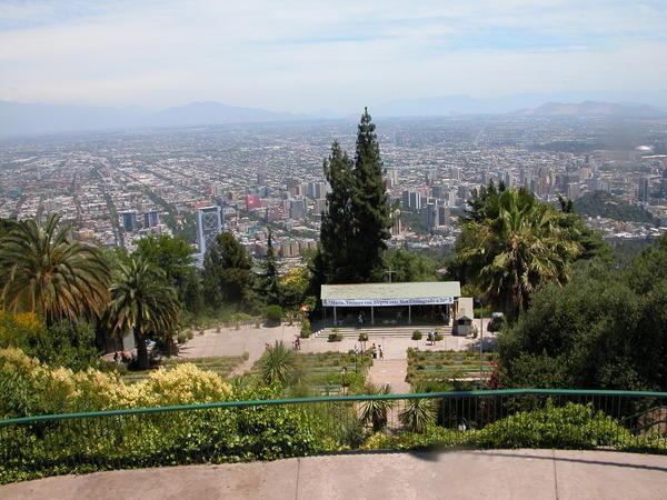 A birds eye view of Santiago