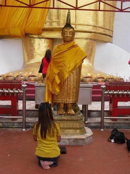 Praying to Budda