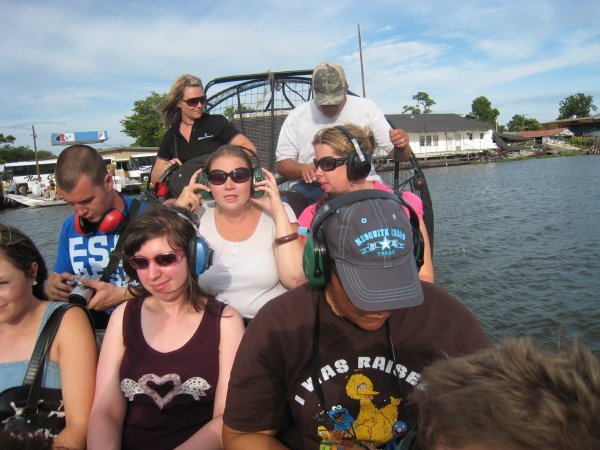 Swamp boat tour, let's get us some gators!