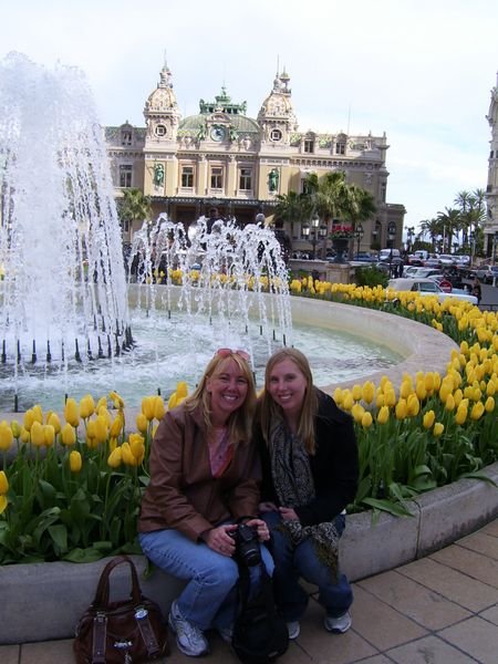 Mom and I in front of Monte Carlo in Monaco