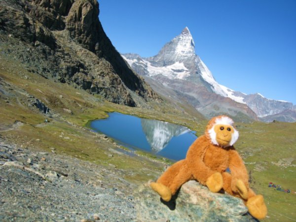 Marco chills in the Swiss Alps