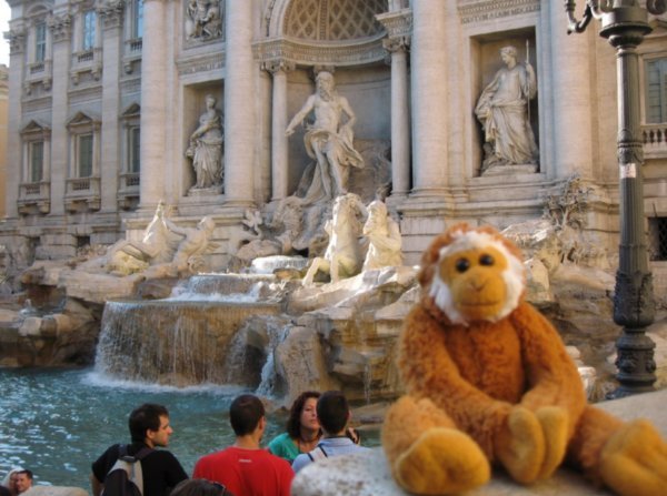 Marco at Trevi Fountain