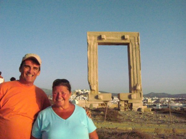 Tourist at the Temple of Apollo