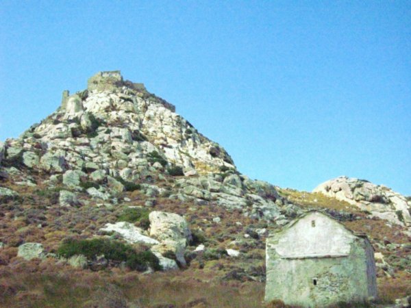Old church and castle on the hill