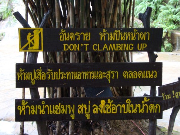 Don't Clambing up