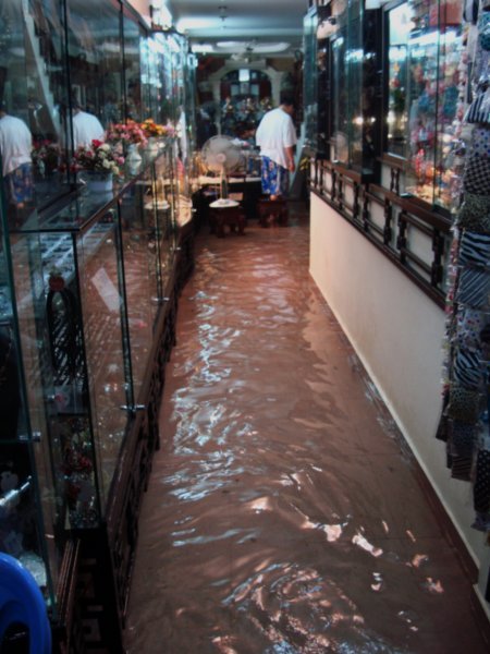 Flooded store