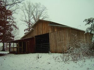 Barn in the Snow
