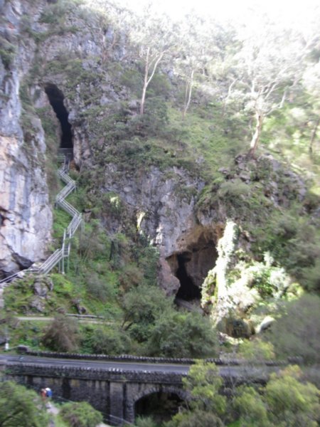 entrance to some of the caves
