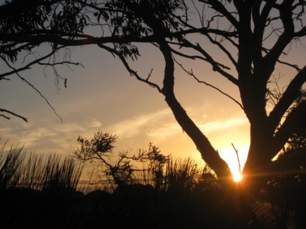 sunset on kangaroo island