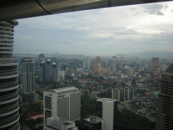 View from the Sky Bridge - Petronas Twin Towers