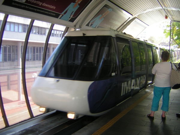 Catching the monorail 
