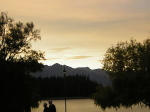 Lake Wakatipu at Sunset